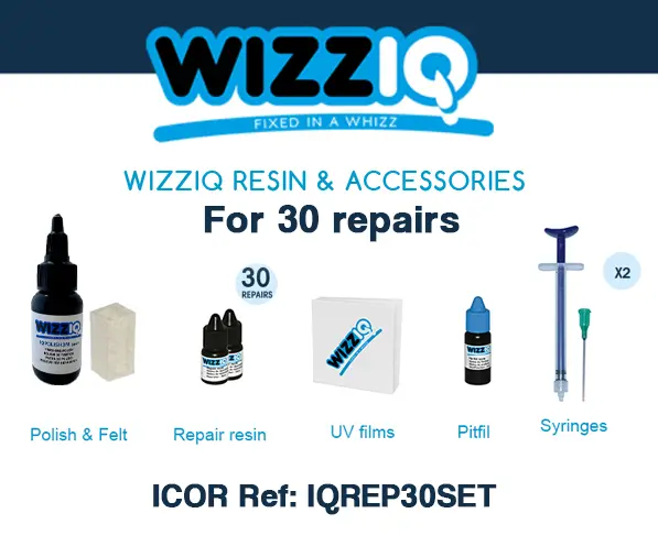 RESINA Y ACCESORIOS WIZZIQ PARA 30 REPARACIONES