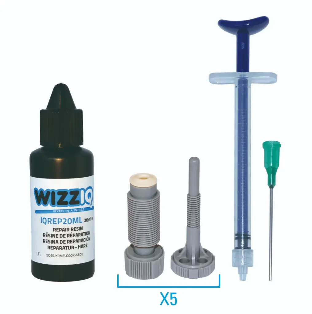 20ML RESINA WIZZIQ + 5 INIETTORI GRIGI SETS, SIRINGHE+AGHI