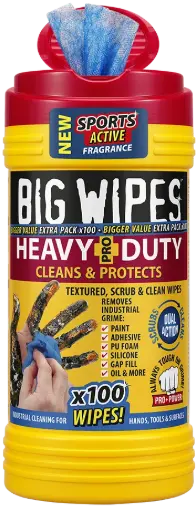 [BW24208020FR] Heavy Duty - Tube de 100 lingettes industrielles 