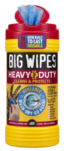 [BW24200100-RU‐BX] NEW - Heavy Duty - Tube de 100 lingettes industrielles